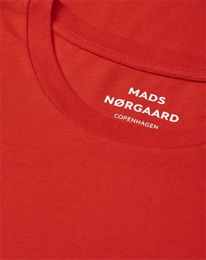 Mads Nørgaard - Fine Jersey Thor T-Shirt - Fiery Red 